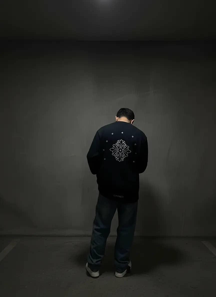 Black chrome inspired long sleeves