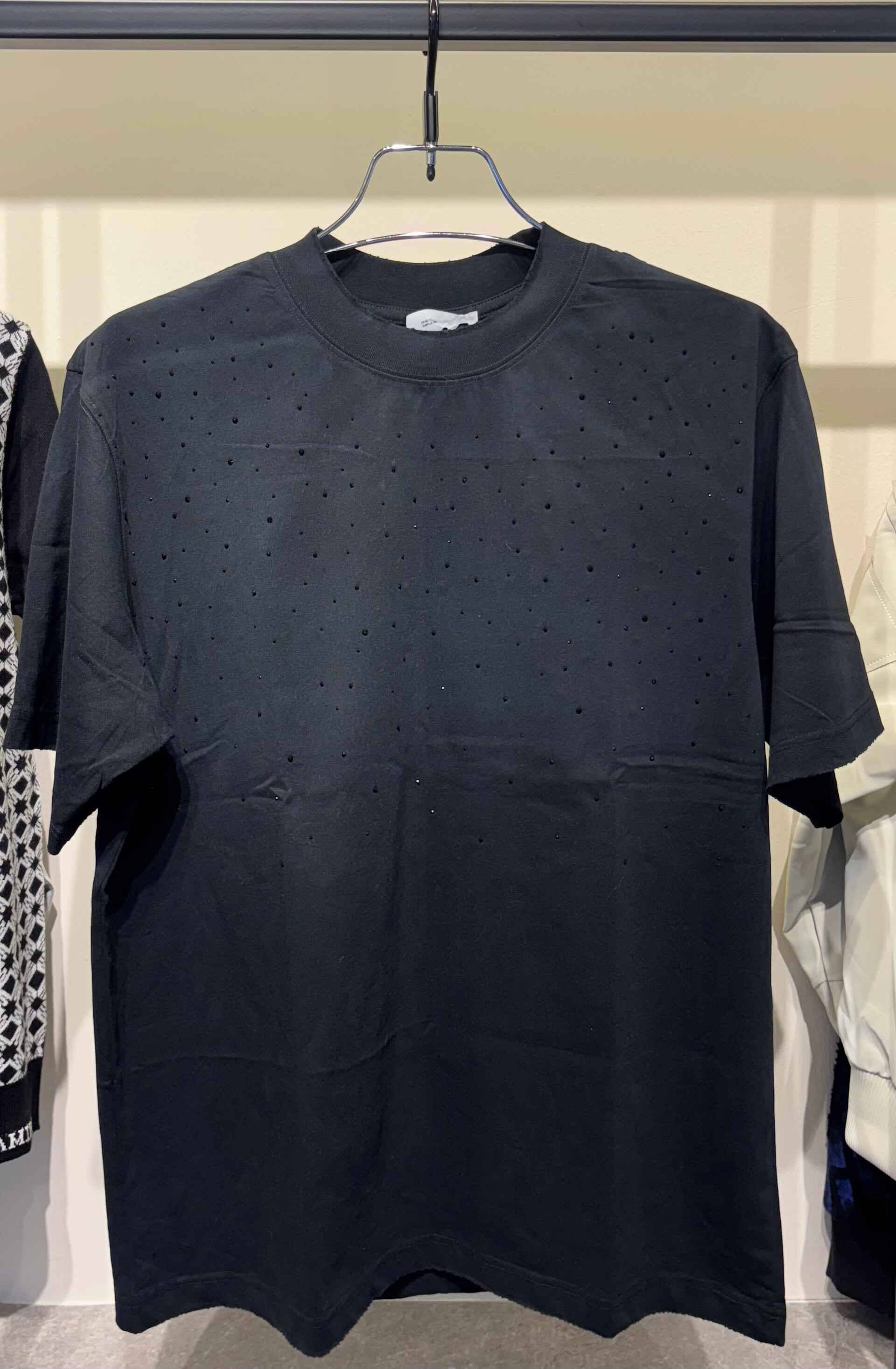 Black rhinestone T-shirt