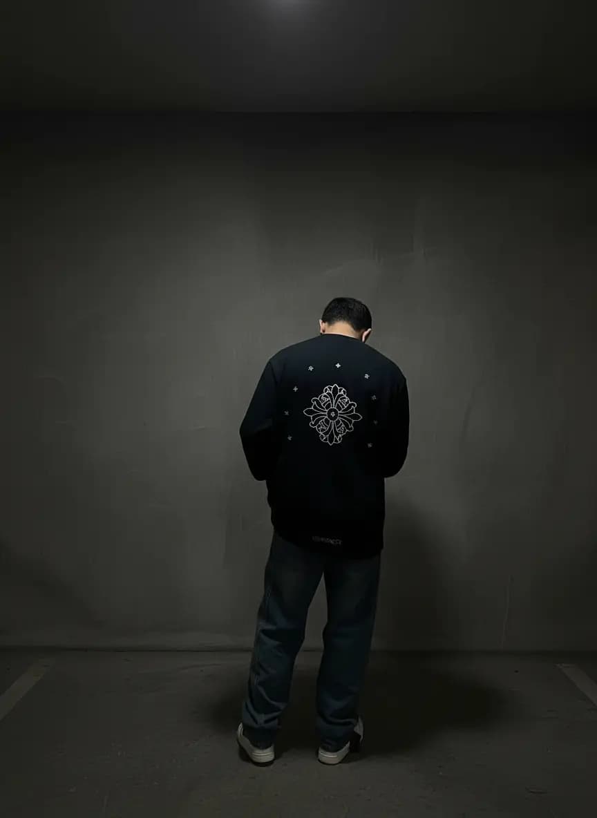 Black chrome inspired long sleeves